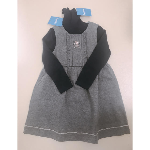 familiar(ファミリア)のfamiliar ファミリア ジャンパースカート 100 キッズ/ベビー/マタニティのキッズ服女の子用(90cm~)(ワンピース)の商品写真