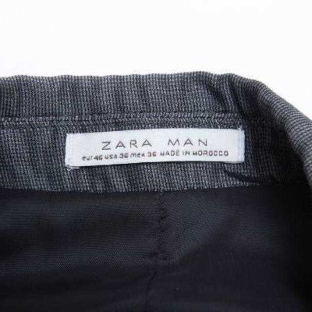 ZARA(ザラ)の正規品★ZARAMAN ザラマンブレザージャケット ★46★Mサイズ メンズのジャケット/アウター(レザージャケット)の商品写真