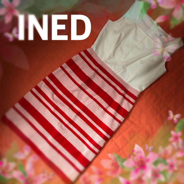 INED(イネド)のINED ノースリーブ ワンピース ♪ レディースのワンピース(ひざ丈ワンピース)の商品写真