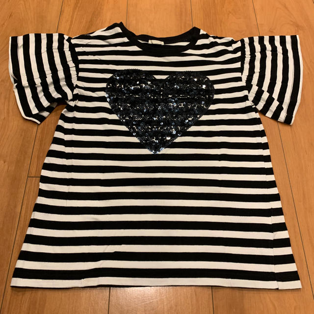 GU(ジーユー)のGU★ボーダーTシャツ★150 キッズ/ベビー/マタニティのキッズ服女の子用(90cm~)(Tシャツ/カットソー)の商品写真