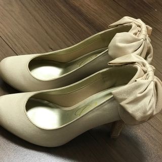 専用  結婚式/パーティ バックリボン パンプス 22cm(ハイヒール/パンプス)