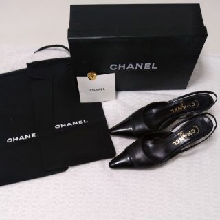 シャネル(CHANEL)のCHANEL　シャネル　パンプス　サンダル　23.0(ハイヒール/パンプス)