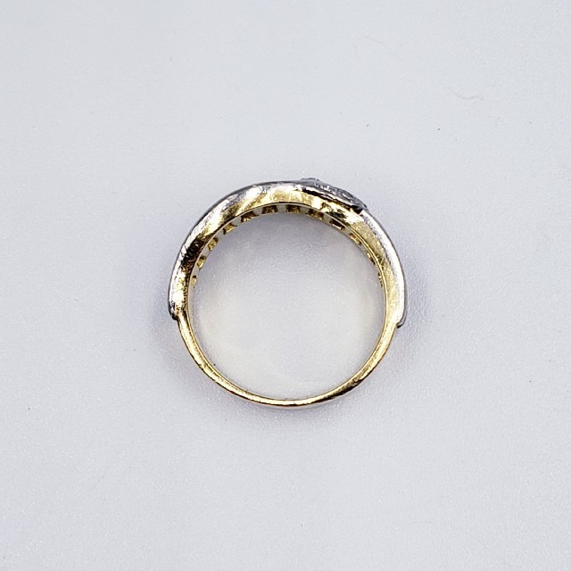 K18イエローゴールド PT900  ダイヤモンド リング ☆送料無料☆ レディースのアクセサリー(リング(指輪))の商品写真