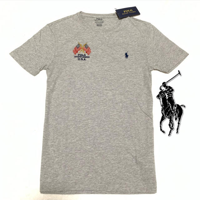 POLO RALPH LAUREN(ポロラルフローレン)のPOLO RALPH LAUREN Tシャツ /クロス星条旗 Gra メンズのトップス(Tシャツ/カットソー(半袖/袖なし))の商品写真