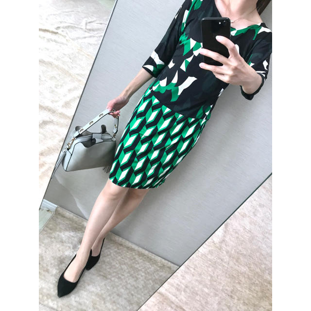 DIANE von FURSTENBERG(ダイアンフォンファステンバーグ)の【マリー様 専用✨】ダイアンフォンファステンバーグ✨サイズ2✨シルクワンピース✨ レディースのワンピース(ひざ丈ワンピース)の商品写真