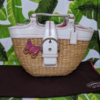 コーチ(COACH)の※wakazo様専用です！！COACH かごバッグ♪(かごバッグ/ストローバッグ)