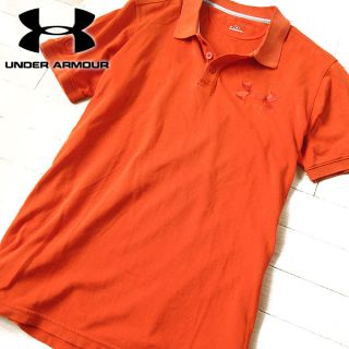 アンダーアーマー(UNDER ARMOUR)のアンダーアーマー XLサイズ メンズ 半袖ポロシャツ オレンジ(ポロシャツ)