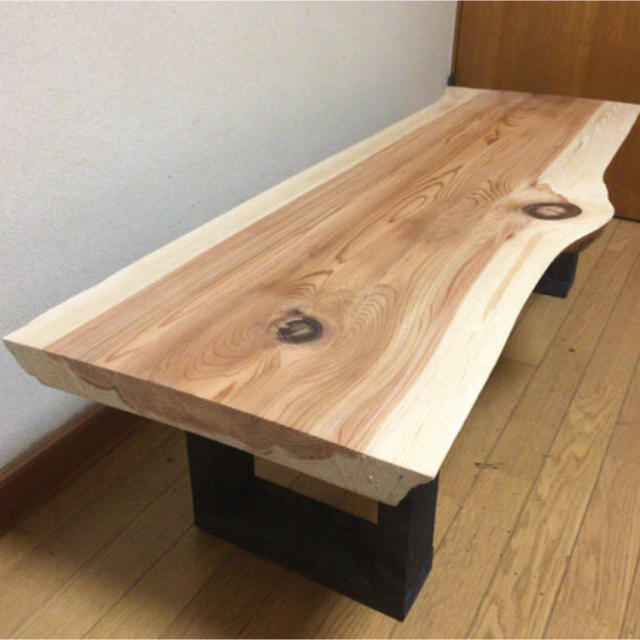 大特価 W130サイズ 天然無垢 一枚板テーブル机/テーブル
