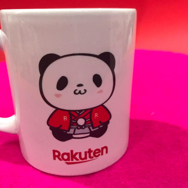 Rakuten(ラクテン)の楽天パンダマグカップ インテリア/住まい/日用品のキッチン/食器(グラス/カップ)の商品写真