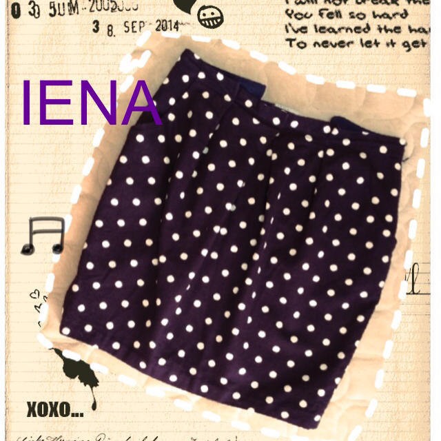 IENA(イエナ)のIENA♡ドットの上質スカート レディースのスカート(ミニスカート)の商品写真