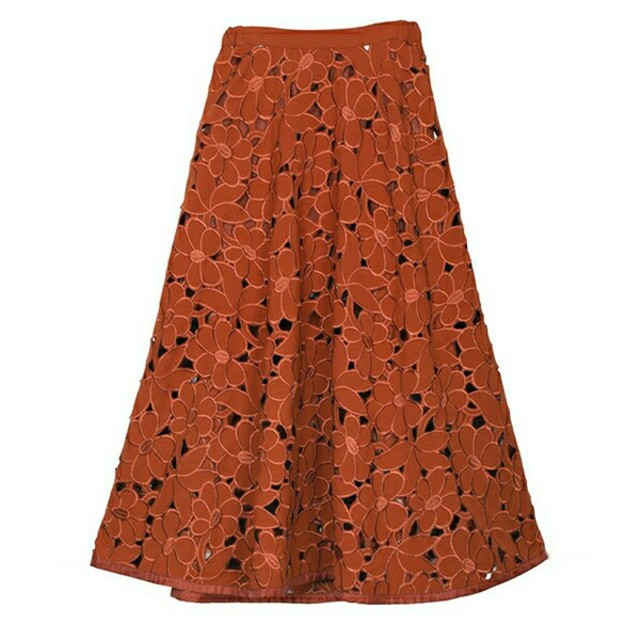 Ameri VINTAGE(アメリヴィンテージ)のAMERI CUTWORK FLARE SKIRT ★美品★ レディースのスカート(ロングスカート)の商品写真