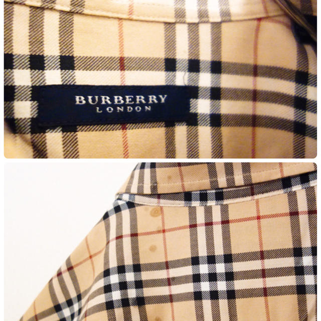 BURBERRY(バーバリー)のフォロー割 バーバリーロンドン ノバチェックシャツ 半袖 ビッグサイズ 刺繍 メンズのトップス(シャツ)の商品写真