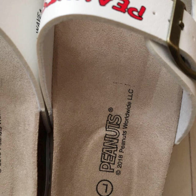 SNOOPY(スヌーピー)のサイズL 新品 スヌーピー サンダル ビルケン風 レディースの靴/シューズ(サンダル)の商品写真