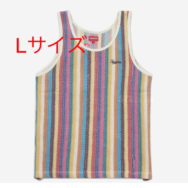 Supreme(シュプリーム)のSupreme  Knit Stripe Tank top L マルチカラー メンズのトップス(Tシャツ/カットソー(半袖/袖なし))の商品写真