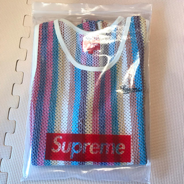 Supreme(シュプリーム)のSupreme  Knit Stripe Tank top L マルチカラー メンズのトップス(Tシャツ/カットソー(半袖/袖なし))の商品写真