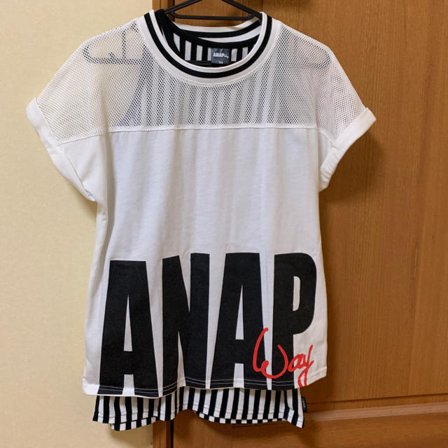 ANAP(アナップ)のANAP  2枚組トップス  160 キッズ/ベビー/マタニティのキッズ服女の子用(90cm~)(Tシャツ/カットソー)の商品写真