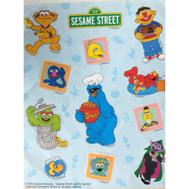 SESAME STREET(セサミストリート)のSESAME STREET グリコ Pingu チーバ君 他 シール 色々 インテリア/住まい/日用品の文房具(シール)の商品写真