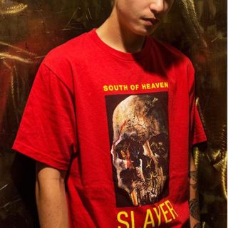 シュプリーム(Supreme)のsupreme × slayer コラボ tシャツ(Tシャツ/カットソー(半袖/袖なし))