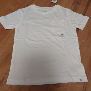 ギャップ(GAP)の新品 未使用 タグつき GAP 白無地Tシャツ 105cm(Tシャツ/カットソー)