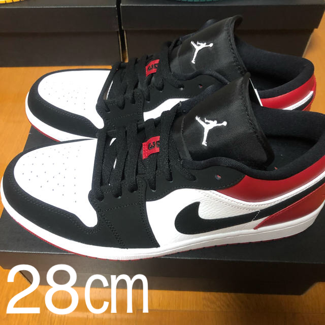 【クーポン限定価格】nike airjordan1 low レッド 新品未使用