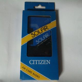 シチズン(CITIZEN)のAMソーラーカードラジオ(ラジオ)