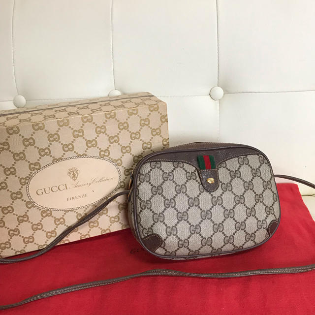 超貴重 箱付き GUCCI オールド グッチ シェリーライン ショルダー