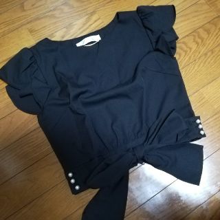 トッコ(tocco)のトッコクローゼット tocco closet リボン カットソー(シャツ/ブラウス(半袖/袖なし))