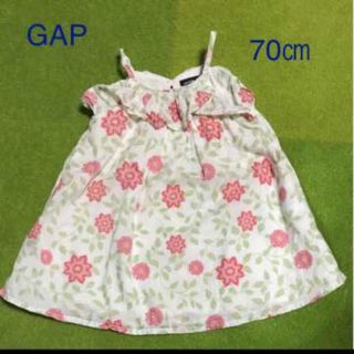 ベビーギャップ(babyGAP)のベビーギャップ babyGAP ワンピース 花柄   70㎝（6-12M）(ワンピース)