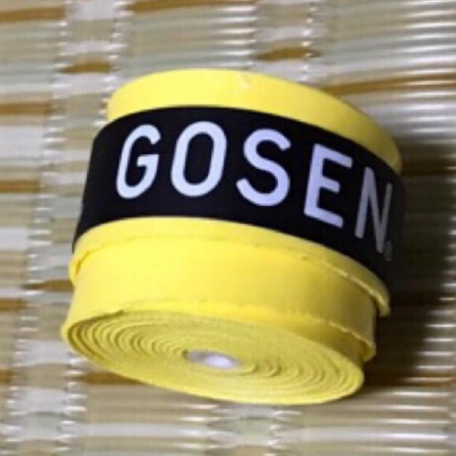 GOSEN(ゴーセン)のGOSENグリップテープ（黄） スポーツ/アウトドアのテニス(その他)の商品写真