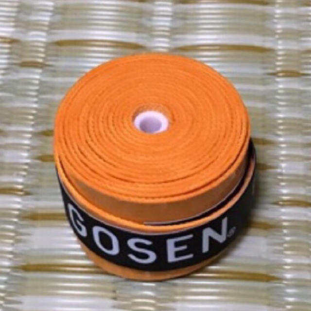GOSEN(ゴーセン)のGOSENグリップテープ（橙） スポーツ/アウトドアのテニス(その他)の商品写真