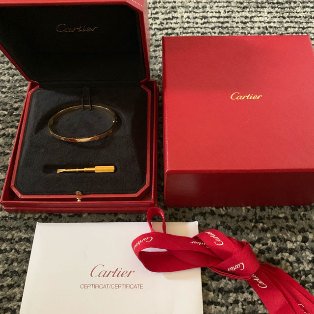高評価なギフト - Cartier mio ラブブレス カルティエ 24日までお取置き ブレスレット/バングル