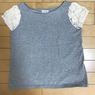 ボンメルスリー(Bon mercerie)の【美品】ボンメルスリー 半袖 レーストップス(カットソー(半袖/袖なし))