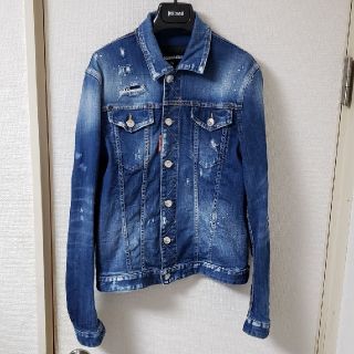 ディースクエアード(DSQUARED2)の値下げディースクエアードストレッチデニムジャケット44(Gジャン/デニムジャケット)