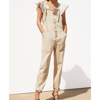 ザラ(ZARA)のZARA ポケット付きサロペット M(サロペット/オーバーオール)