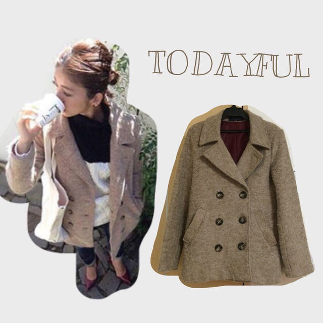 TODAYFUL(トゥデイフル)の【TODAYFUL】wool coat レディースのジャケット/アウター(ピーコート)の商品写真