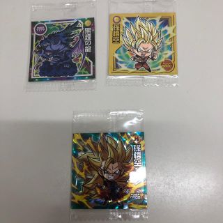 ドラゴンボール(ドラゴンボール)のドラゴンボール ウエハース  シール W5、W6 3枚セット 悟空、ゼノ、龍(シングルカード)