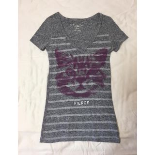 アメリカンイーグル(American Eagle)のお値下げ！アメリカンイーグル ヨガ Tシャツ 美品 ネコ(Tシャツ(半袖/袖なし))