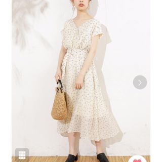 ナチュラルクチュール(natural couture)の2way カシュクールプリーツワンピース(ロングワンピース/マキシワンピース)