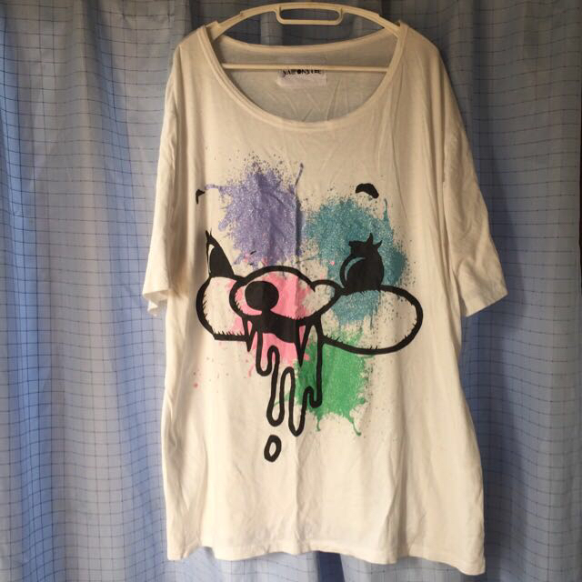 monomania(モノマニア)のmonomania 垂れペンキくまtee メンズのトップス(Tシャツ/カットソー(半袖/袖なし))の商品写真