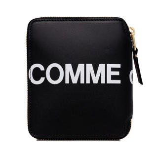 コムデギャルソン(COMME des GARCONS)の新品 コムデギャルソン 財布 ロゴ  ブラック 黒(折り財布)