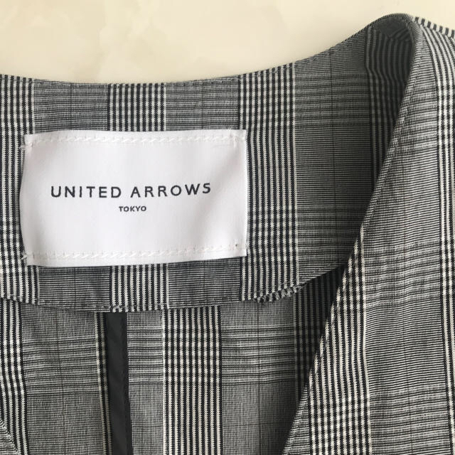 BEAUTY&YOUTH UNITED ARROWS(ビューティアンドユースユナイテッドアローズ)の [美品SEAL]UNITED ARROWS ♡ 千鳥格子 ジャケット レディースのジャケット/アウター(ノーカラージャケット)の商品写真