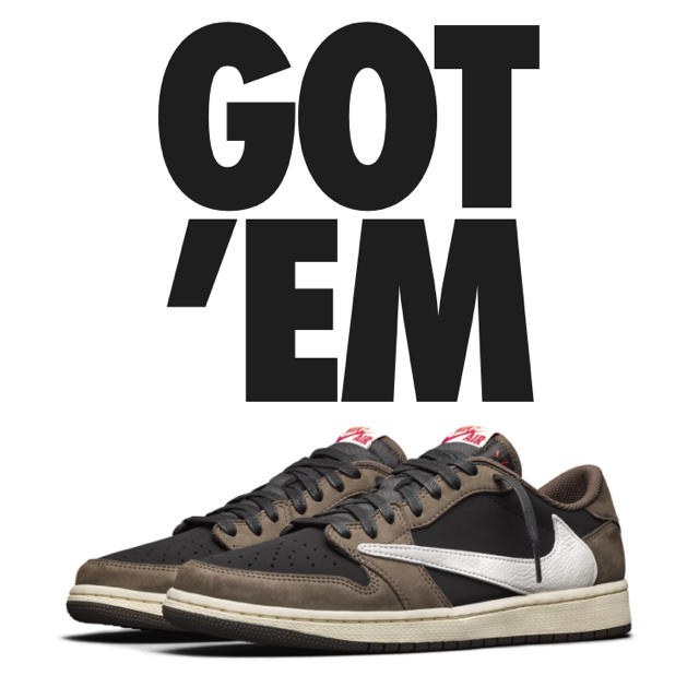 26.5cm Jordan 1 low og sp Travis Scott