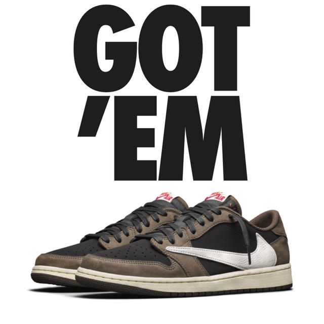 【ファッション通販】 NIKE - Travis Scott AJ1 LOW スニーカー 【ファッション通販】 NIKE - Travis Scott AJ1 LOW スニーカー