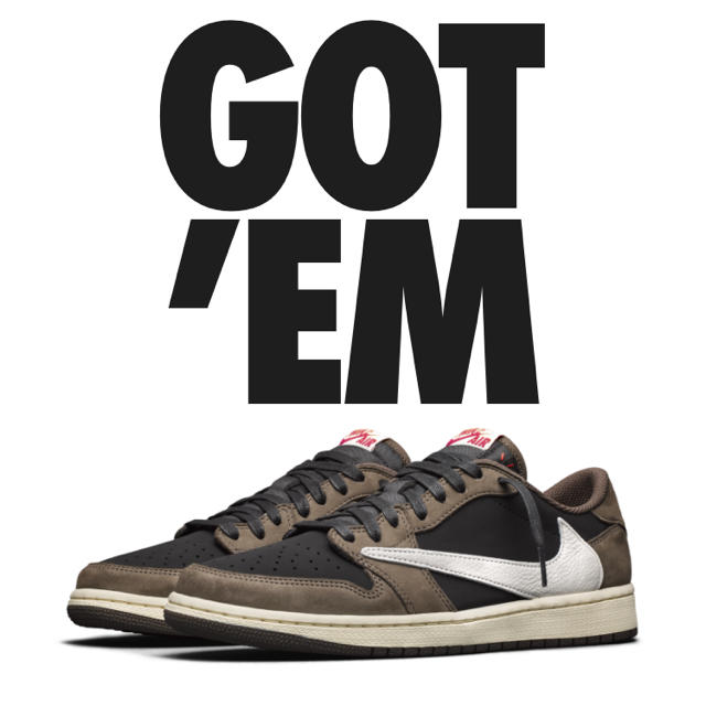 新入荷 NIKE Scott Travis low AJ1 - スニーカー