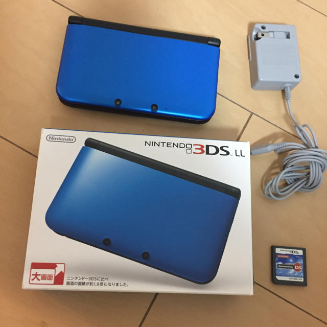 ニンテンドー3DS LL ブルー×ブラック 充電器セット