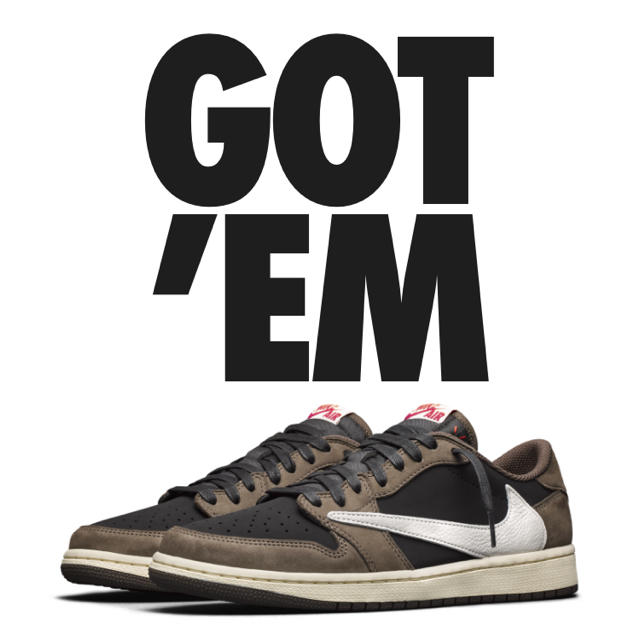 travisscott Nike Air jordan 1 low - スニーカー