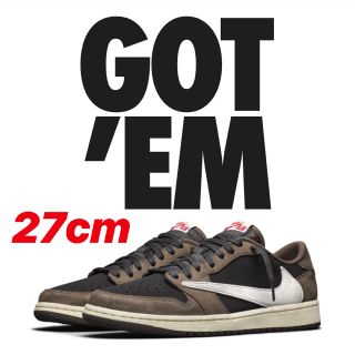 ナイキ(NIKE)のTravis Scott Aj1 Low(スニーカー)