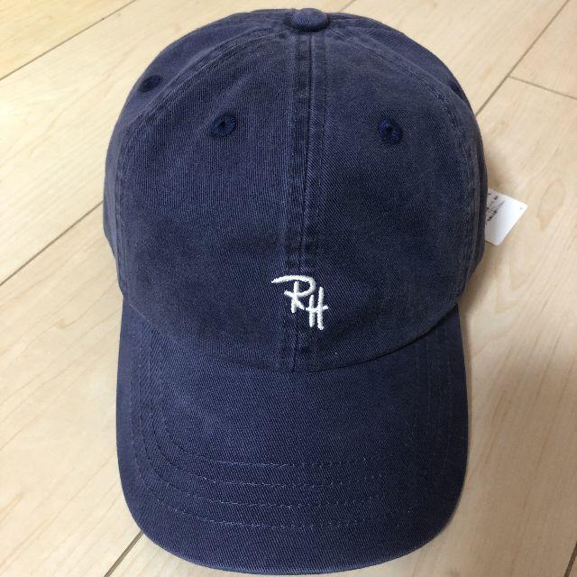 Ron Herman(ロンハーマン)の新品 ロンハーマン Ron Herman 横浜限定 キャップ RH刺繍 ネイビー メンズの帽子(キャップ)の商品写真