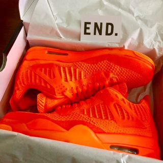 ナイキ(NIKE)のNIKE AIR JORDAN 4 RETRO FLYKNIT ORANGE(スニーカー)