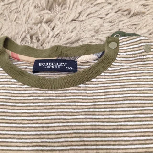 BURBERRY(バーバリー)のバーバリー ボーダーTシャツ９０ キッズ/ベビー/マタニティのキッズ服男の子用(90cm~)(Tシャツ/カットソー)の商品写真